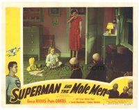 5j884 SUPERMAN & THE MOLE MEN LC #8 '51 mom discovers daughter playing with radioactive aliens!