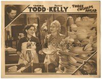 5j912 THREE CHUMPS AHEAD LC '34 Thelma Todd & Patsy Kelly washing a massive stack of dishes!