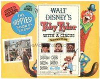 5j291 TOBY TYLER TC '60 Walt Disney, Kevin Corcoran, Mister Stubbs the chimpanzee, circus clown!