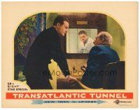 5j939 TRANSATLANTIC TUNNEL LC '35 cool image of Smith talking to Richard Dix on television screen!