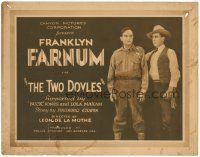 5j294 TWO DOYLES TC '19 Franklyn Farnum supported by Buck Jones in a really early role!