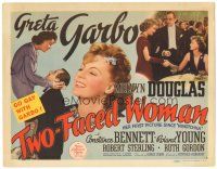 5j296 TWO-FACED WOMAN TC '41 great images of Melvyn Douglas & pretty Greta Garbo!