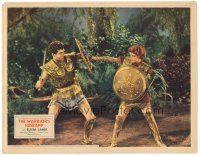 5j961 WARRIOR'S HUSBAND LC '33 pretty Elissa Landi & David Manners in armor sword-fighting!