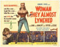 5j316 WOMAN THEY ALMOST LYNCHED TC R57 sexy female gunfighter Audrey Totter, Brian Donlevy!
