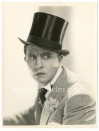 5k189 BERT WHEELER 7.75x10.25 still '30s great portrait in suit & top hat by Ernest A. Bachrach!