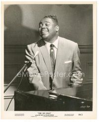 5k192 BIG BEAT 8x10 still '58 early blues & rock and roll artists, Fats Domino singing at piano!