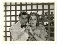 5k225 CAIRO 8x10.25 still '42 Robert Young & Jeanette MacDonald with magnifying glass!