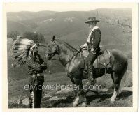 5k226 CALIFORNIA 8.25x10 still '27 Tim McCoy on horse by Native American Indian, Gallant Gringo!