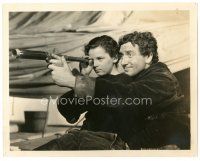 5k234 CAPTAINS COURAGEOUS 8x10.25 still '37 Spencer Tracy helps Freddie Bartholomew with spyglass!