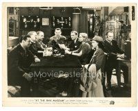 5k254 CHARLIE CHAN AT THE WAX MUSEUM 8x10.25 still '40 Sidney Toler at table with microphones!