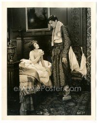 5k257 CHILDREN OF DIVORCE 8x10.25 still '27 Gary Cooper & Clara Bow in bed by Eugene Robert Richee