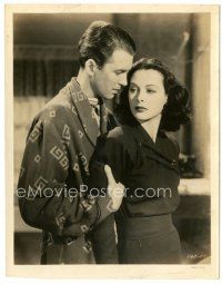 5k270 COME LIVE WITH ME 8x10.25 still '41 close up of James Stewart & beautiful Hedy Lamarr!