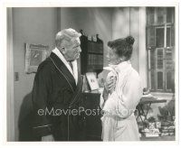 5k299 DESK SET 8.25x10 still '57 c/u of Spencer Tracy & Katharine Hepburn both in bath robes!