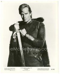 5k341 EL CID 8.25x10.25 still '61 cool portrait of Charlton Heston in chainmail with sword!