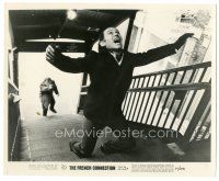 5k375 FRENCH CONNECTION 8x10 still '71 Gene Hackman in movie chase climax, William Friedkin