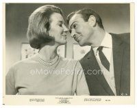 5k424 GOLDFINGER 8x10.25 still R66 Sean Connery as James Bond with Lois Maxwell as Moneypenny!