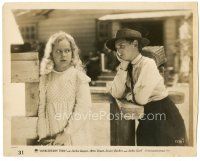 5k483 HUCKLEBERRY FINN 8x10 still '31 Jackie Coogan as Huck stares at Mitzi Green, Mark Twain!