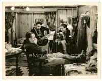 5k572 LAUGHING BOY 8x10.25 still '34 sexy Lupe Velez smiling at man sitting in chair!