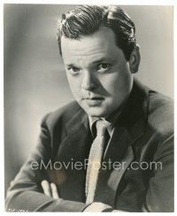 5k700 ORSON WELLES 7.5x9.25 still '40s great close up of the star in suit & tie!
