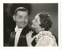 5k710 PARNELL 8x10 still '37 smiling c/u of Clark Gable & Myrna Loy by Clarence Sinclair Bull!