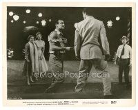 5k718 PICNIC 8x10.25 still '56 Arthur O'Connell & others watch William Holden with torn shirt!
