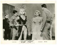 5k737 QUEEN OF OUTER SPACE 8x10.25 still '58 pretty Zsa Zsa Gabor watches the men grab the alien!