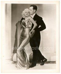5k748 RECKLESS 8.25x10 still '35 sexy Jean Harlow in wonderful gown dancing with Robert Light!
