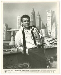 5k790 SEAN CONNERY 8x10.25 still '66 casual portrait in front of city skyline from A Fine Madness!