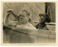 5k990 YOU CAN'T CHEAT AN HONEST MAN 8.25x10 still '39 Rochester smiles at W.C. Fields drying off!