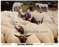 5k022 DOCTOR DOLITTLE color 8x10 still R69 great image of Rex Harrison with sheep, bird & horses!