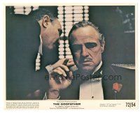 5k035 GODFATHER color 8x10 still '72 best close up of Marlon Brando, Francis Ford Coppola classic!