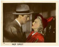 5k045 I WAKE UP SCREAMING color 8x10 still '41 c/u of Victor Mature & Betty Grable, Hot Spot!