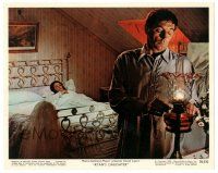 5k087 RYAN'S DAUGHTER color 8x10 still '70 Robert Mitchum adjusts lamp by Sarah Miles in bed!