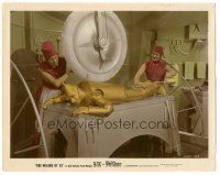 5k001 WIZARD OF OZ color-glos 8x10 still '39 the Tin Man getting buffed before meeting the Wizard!