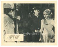 5k169 BABY DOLL English FOH LC '57 Elia Kazan, sexy Carroll Baker harassed by Eli Wallach & another!