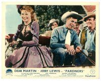 5k072 PARDNERS color English FOH LC '56 cowboy Jerry Lewis on horse buggy with pretty Lori Nelson!