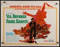 5m008 ADIOS SABATA 1/2sh '71 Yul Brynner aims to kill, and his gun does the rest!