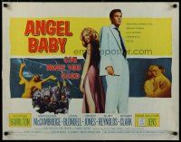 5m017 ANGEL BABY 1/2sh '61 full-length George Hamilton standing with sexiest Salome Jens!