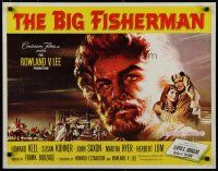 5m031 BIG FISHERMAN 1/2sh '59 cool artwork of Howard Keel, Susan Kohner & John Saxon!