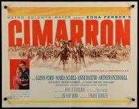 5m060 CIMARRON style A 1/2sh '60 directed by Anthony Mann, Glenn Ford, Maria Schell, cool artwork!