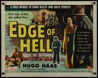 5m082 EDGE OF HELL 1/2sh '56 Hugo Haas comforts half-dressed sexy bad girl Francesca de Scaffa!