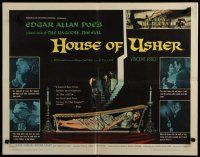 5m128 HOUSE OF USHER 1/2sh '60 Edgar Allan Poe's tale of the ungodly & evil, art by Reynold Brown!