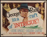 5m142 INTRIGUE style B 1/2sh '47 George Raft in the Shanghai underworld with 2 dangerous women!