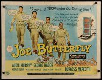 5m150 JOE BUTTERFLY style A 1/2sh '57 Audie Murphy & soldiers flirting with girls in Japan!