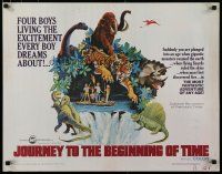 5m153 JOURNEY TO THE BEGINNING OF TIME 1/2sh '66 4 boys live their dream of fighting dinosaurs!