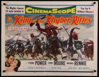 5m157 KING OF THE KHYBER RIFLES 1/2sh '54 artwork of British soldier Tyrone Power on horseback!
