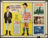 5m165 LAUREL & HARDY'S LAUGHING '20s 1/2sh '65 90 monumental minutes of mirth & madness!
