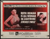 5m170 LIGHTNING STRIKES TWICE 1/2sh '51 sexy smoking bad girl Ruth Roman is all woman!