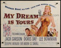 5m223 MY DREAM IS YOURS 1/2sh '49 Jack Carson, Doris Day, Lee Bowman, Adolphe Menjou!