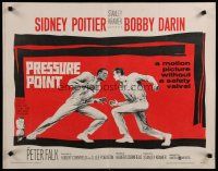 5m274 PRESSURE POINT 1/2sh '62 Sidney Poitier squares off against Bobby Darin, cool art!